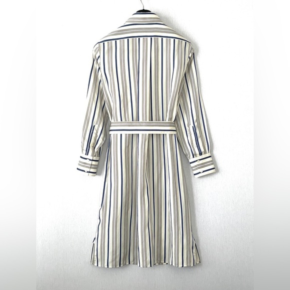 Burberry Striped Silk Shirt Dress - Picture 6 of 16